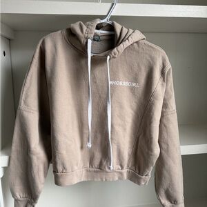 Tan Hoodie Sweatshirt